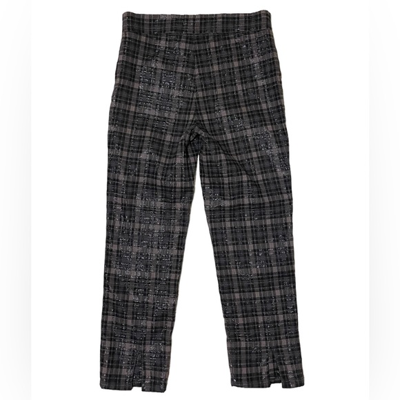 JOSEPH RIBKOFF Taupe-Black Plaid Pant - Picture 5 of 8
